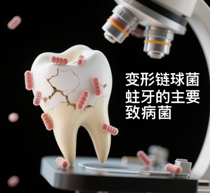變形鏈球菌對牙齒的影響