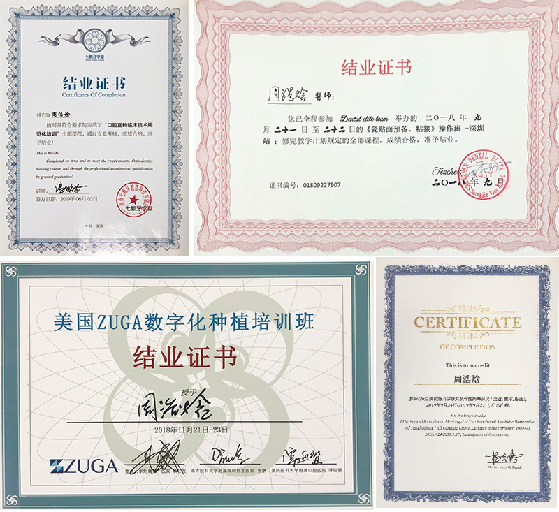 周浩焓證書